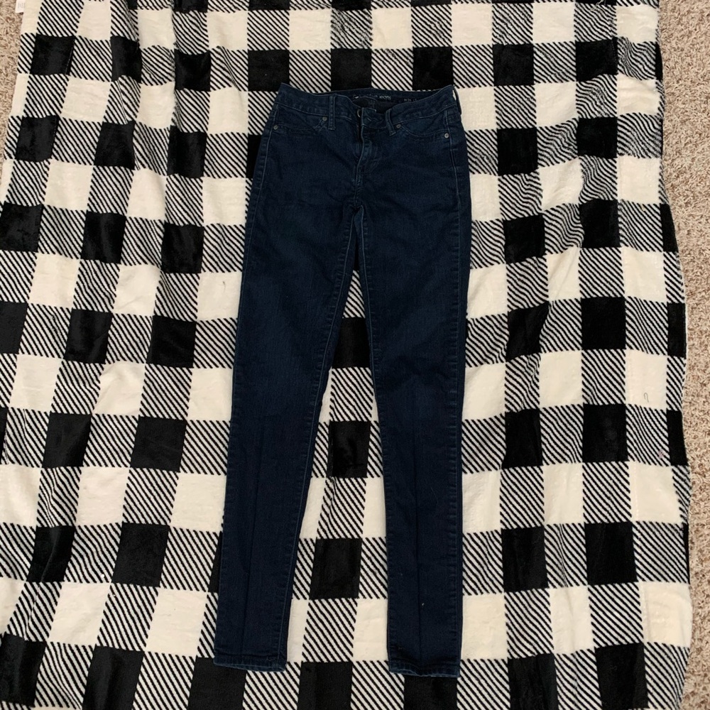 Dark Wash Blue Jean Leggings